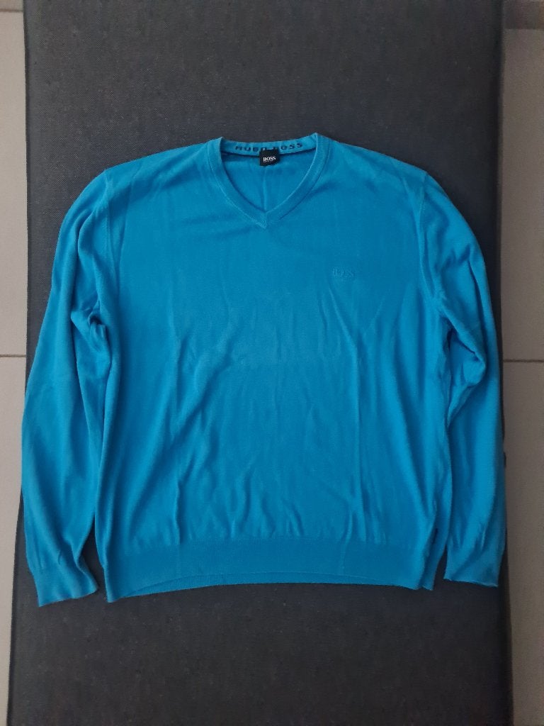 Lichtblauwe Pull, Vêtements | Hommes, Pulls & Vestes, Enlèvement ou Envoi, Taille 52/54 (L), Hugo Boss, Porté