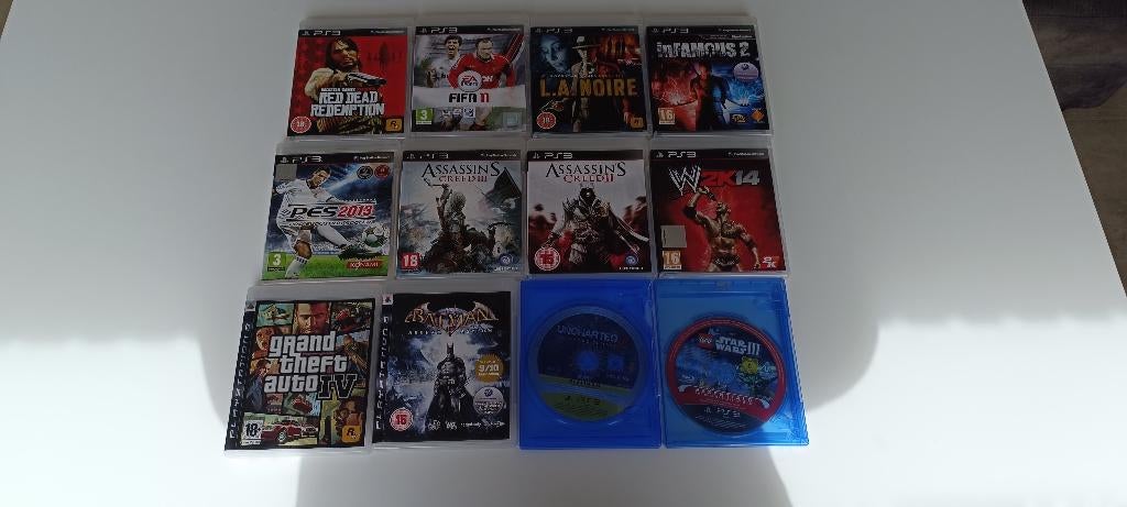 PlayStation 3 + 12 Games + 1 Controller – Goede staat, Ophalen of Verzenden, Zo goed als nieuw, Met games