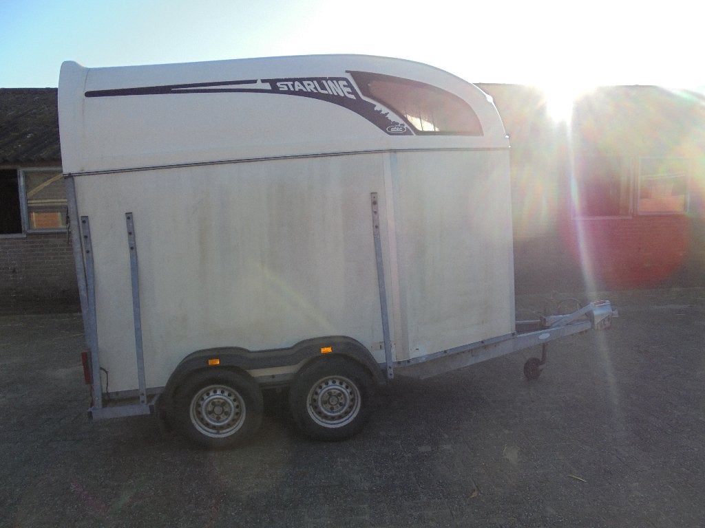 Paardentrailer, trailer, paarden remork, aanhanger. Atec, Ophalen, Gebruikt, Hout, 1½-paards trailer