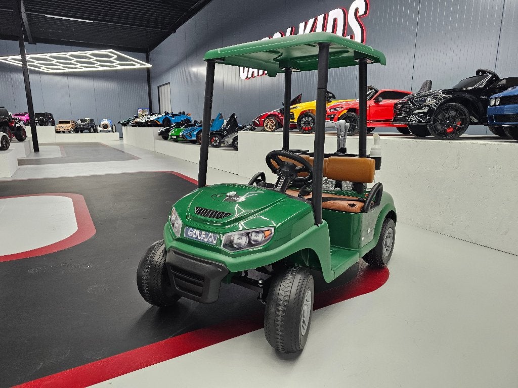 Kinder Golf Kar - 24 volt - 2 persoons - leren zit - RC, Ophalen of Verzenden, Nieuw, Afstandsbediening