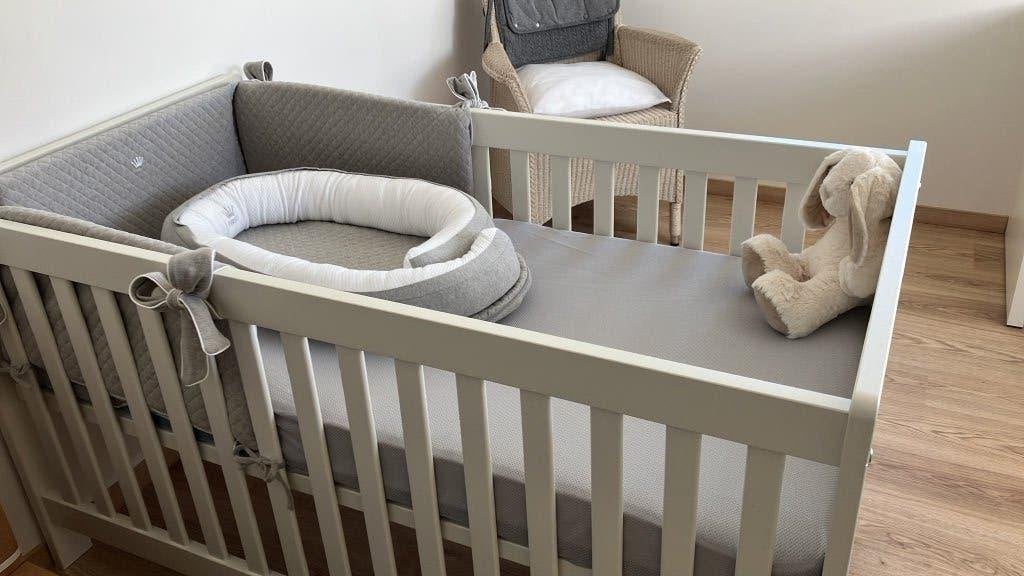 Bopita babybed peuterbed Thijn +  Aerosleep matras Premium, Kinderen en Baby's, Ophalen, 70 tot 85 cm, 140 tot 160 cm, Zo goed als nieuw