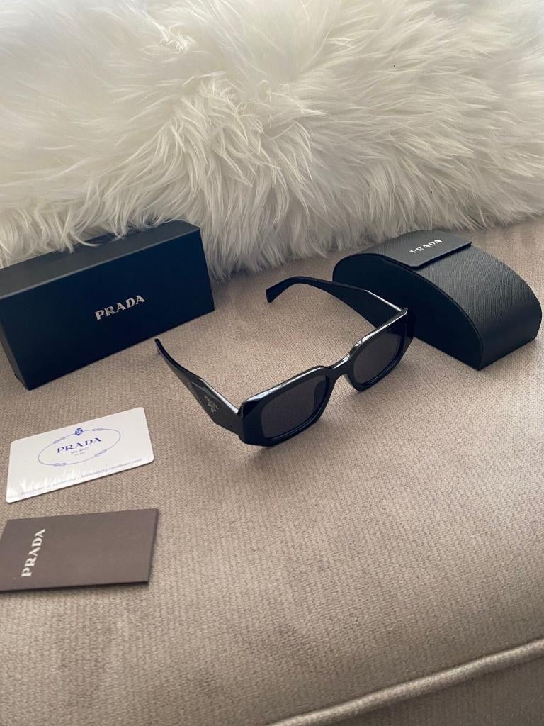 P.R.A.D.A PR 17WS — Lunettes de soleil de créateur de luxe, Neuf, Lunettes de soleil, Noir, Prada