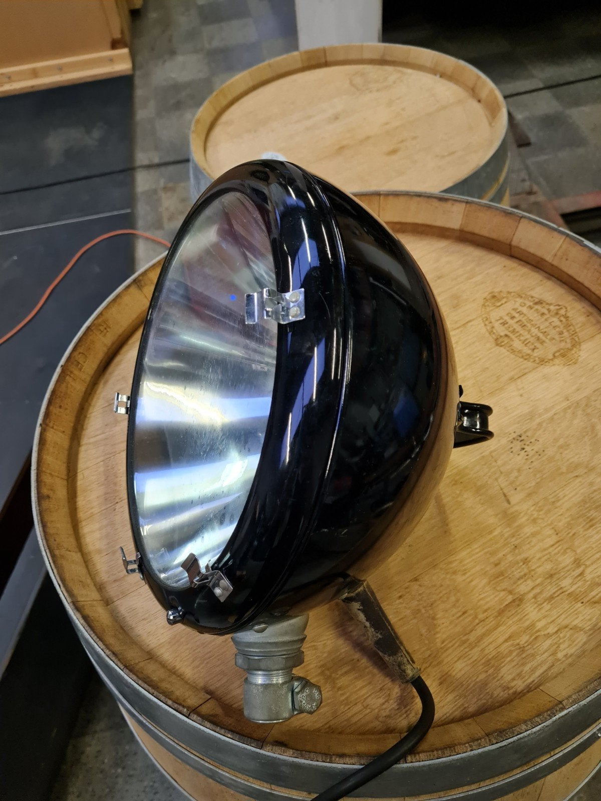 vintage eisemann koplamp/zoeklicht 30cm, Ophalen
