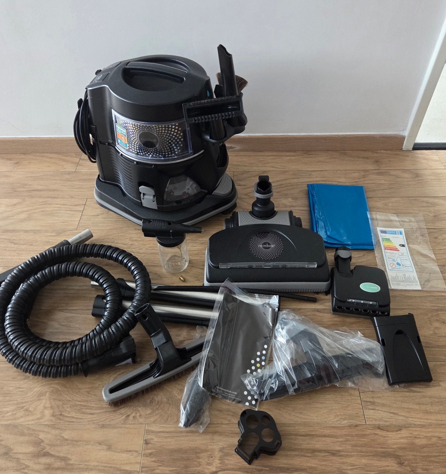 Rainbow E2 black compleet set, Elektronische apparatuur, Dweilfunctie, Ophalen of Verzenden, Zo goed als nieuw, Reservoir