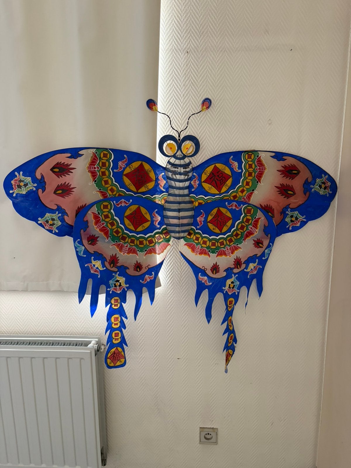 Chinese vlinder van zijdepapier, Ophalen, Gebruikt, Oosters, Textiel