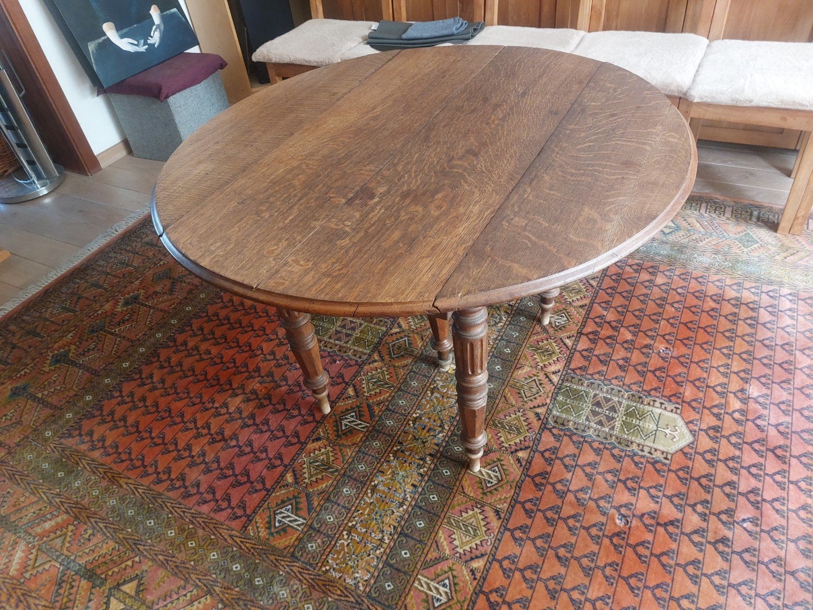 table ronde extensible, ovale jusqu'à 225 cm, Enlèvement