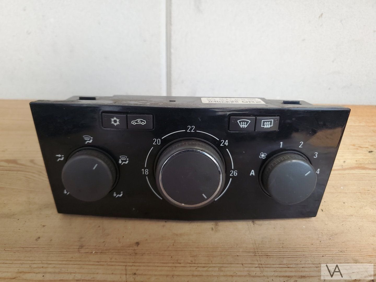 Opel Astra H 2004 - 2010 kachel bedien paneel 13250616 zwart, -, Opel, Utilisé, -