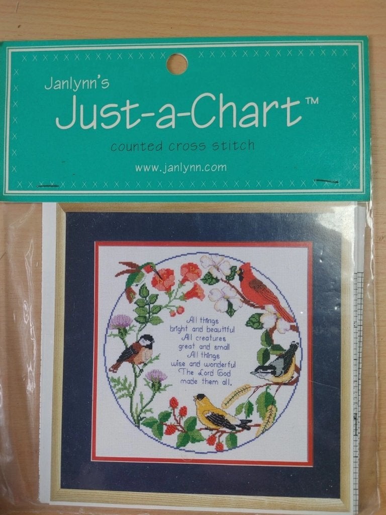 Telpatroon - Janlynn's - Just-a-Chart Circle of Songbirds, Hobby en Vrije tijd, Borduren en Borduurmachines, Ophalen of Verzenden