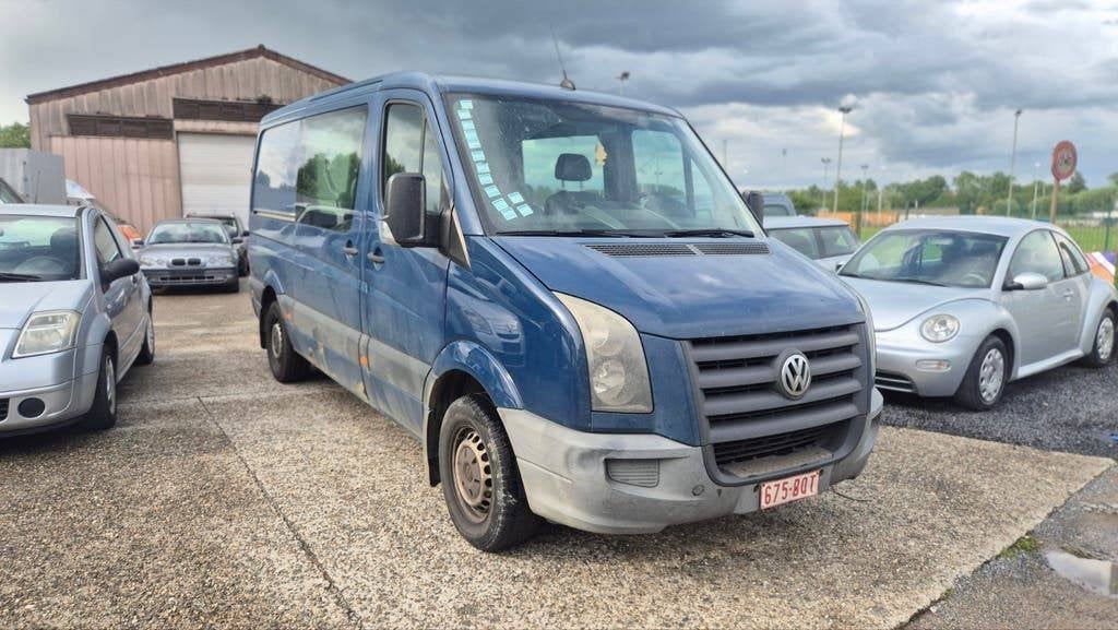 VW Crafter 7-zits dubbele cabine, Auto's, Bestelwagens en Lichte vracht, Euro 5, Bedrijf, Te koop