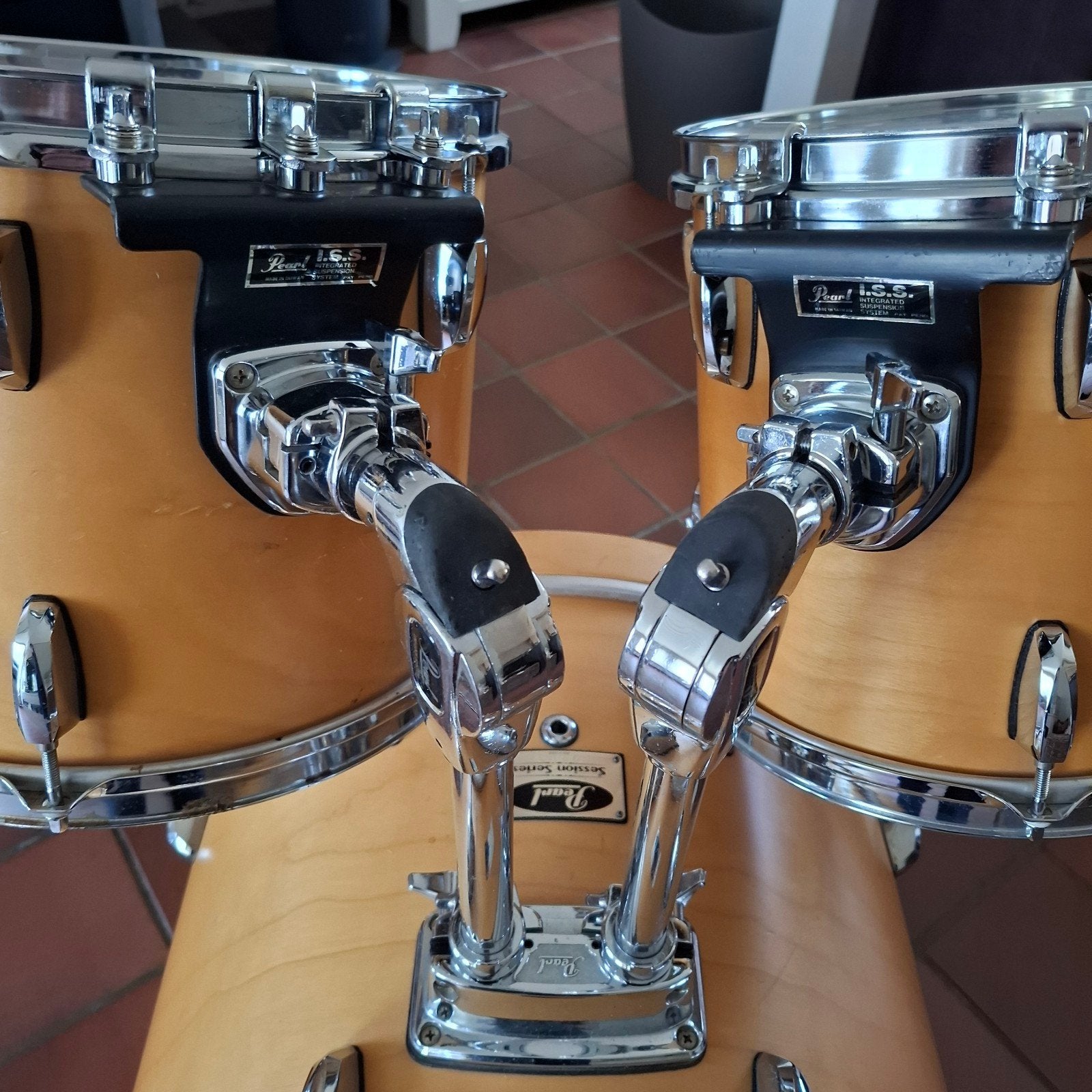 Pearl session series drumstel met 20 inch basdrum in zgst, Muziek en Instrumenten, Instrumenten | Toebehoren, Ophalen, Zo goed als nieuw