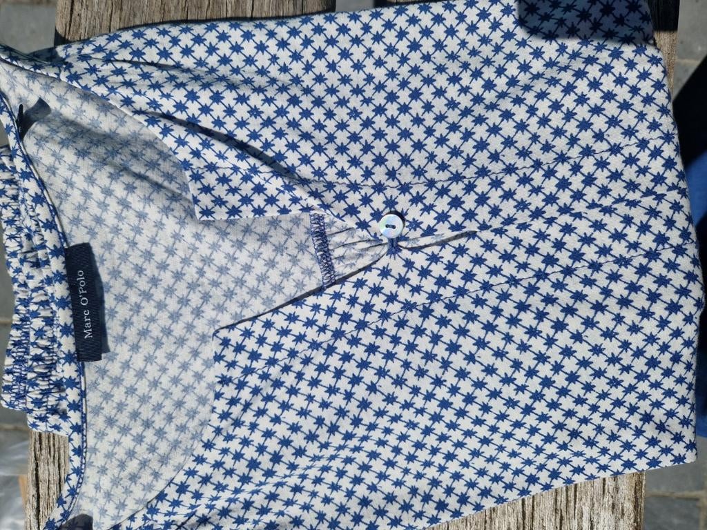 Mooie blouse merk Marc o 'polo maat smal blauw/ wit, Kleding | Dames, Ophalen, Blauw, Maat 36 (S), Marc o' polo