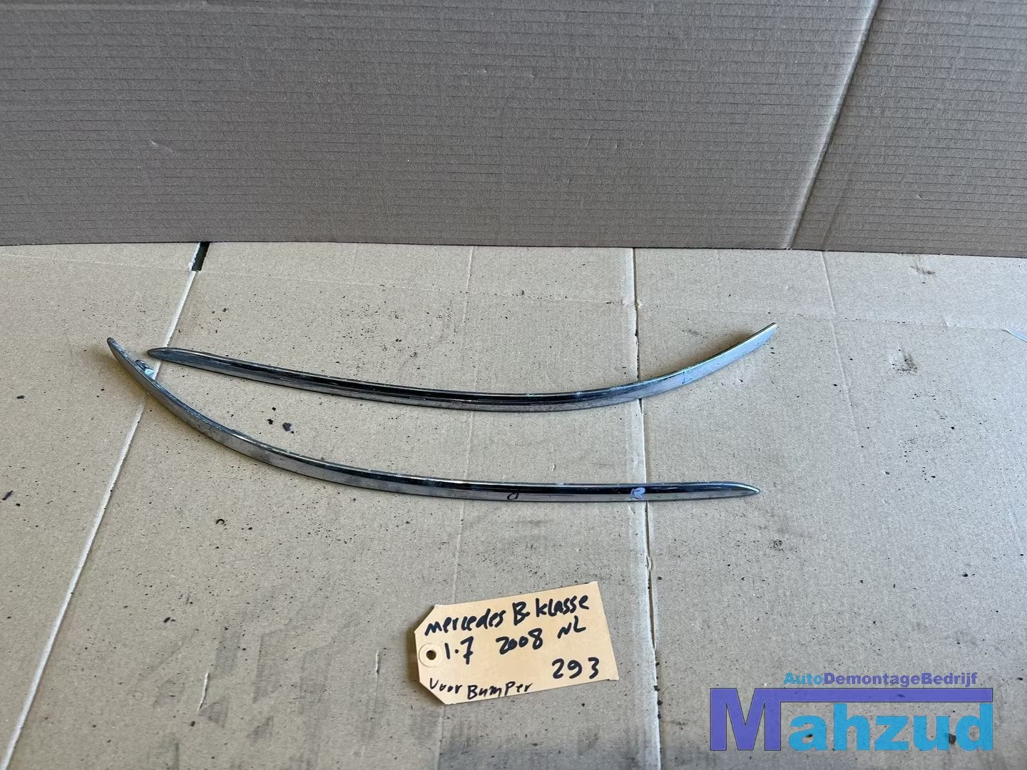 MERCEDES B-klasse W245 Rechts links voorbumper sierstrip 200, Auto-onderdelen, Gebruikt, Mercedes-Benz AG, Mercedes-Benz, Voor
