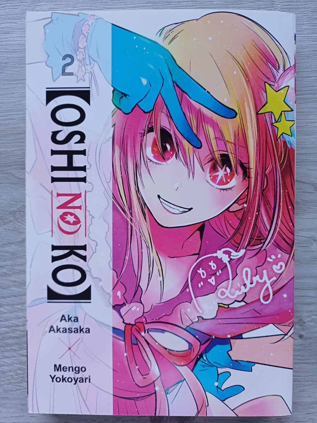 Oshi No Ko manga, volume 2, Aka Akasaka, Mengo Yokoyari, Eén comic, Ophalen of Verzenden, Zo goed als nieuw, Aka Akasaka