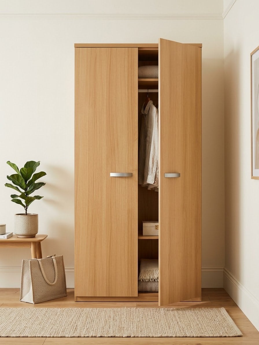 Gratis! Houten Kledingkast met 2 Deuren, Enlèvement, Utilisé