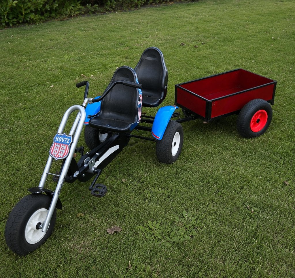 gocart driewieler, gloednieuwe staat met karretje berg, Enlèvement ou Envoi, Neuf, Berg, Roue libre automatique