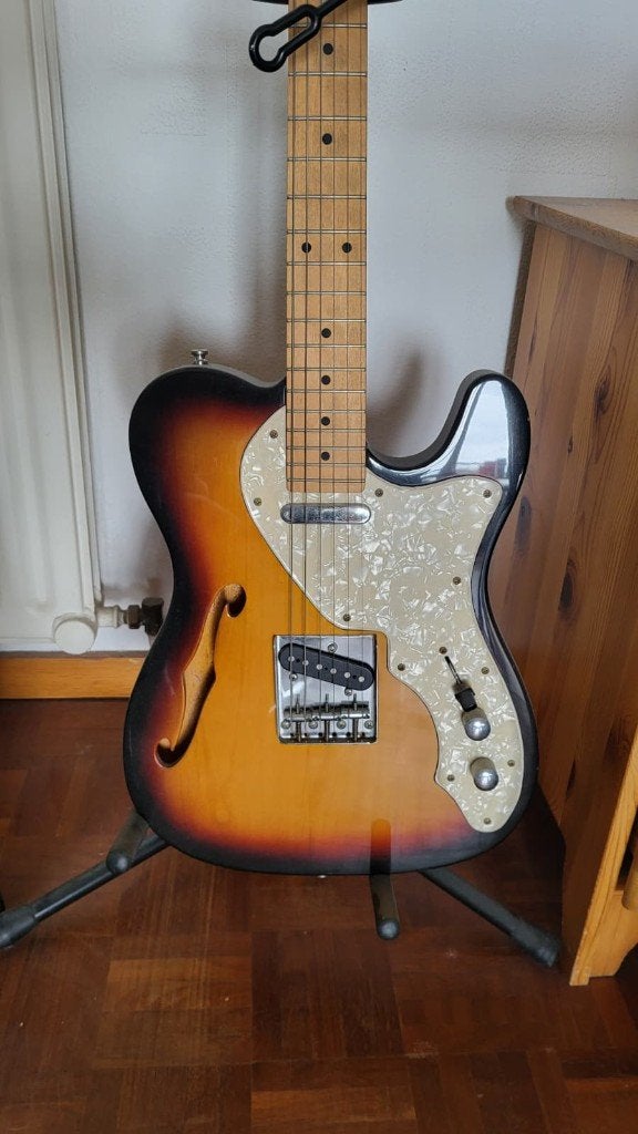 Elektrische gitaar - J&D Brothers Thinline Telecaster-stijl, Muziek en Instrumenten, Snaarinstrumenten | Gitaren | Elektrisch