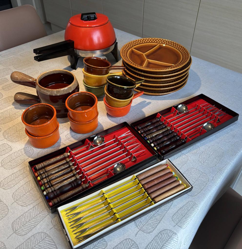 Volledige fondueset, Elektronische apparatuur, Fonduesets, Gebruikt, Fondueset, Elektrisch, Ophalen