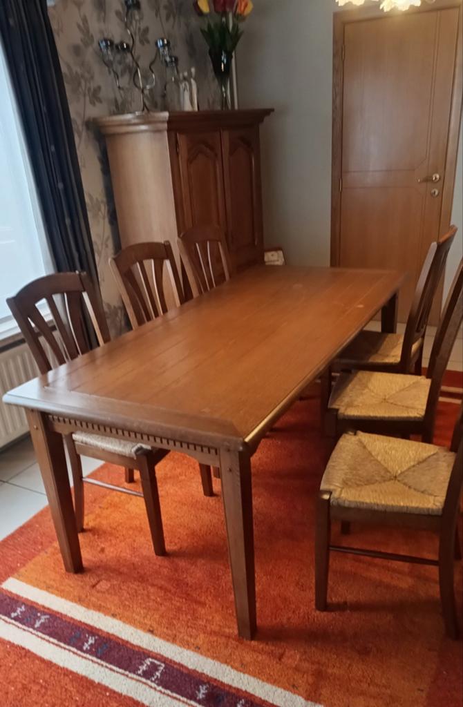 Tafel met 6 stoelen, Huis en Inrichting, Tafels | Eettafels, Ophalen