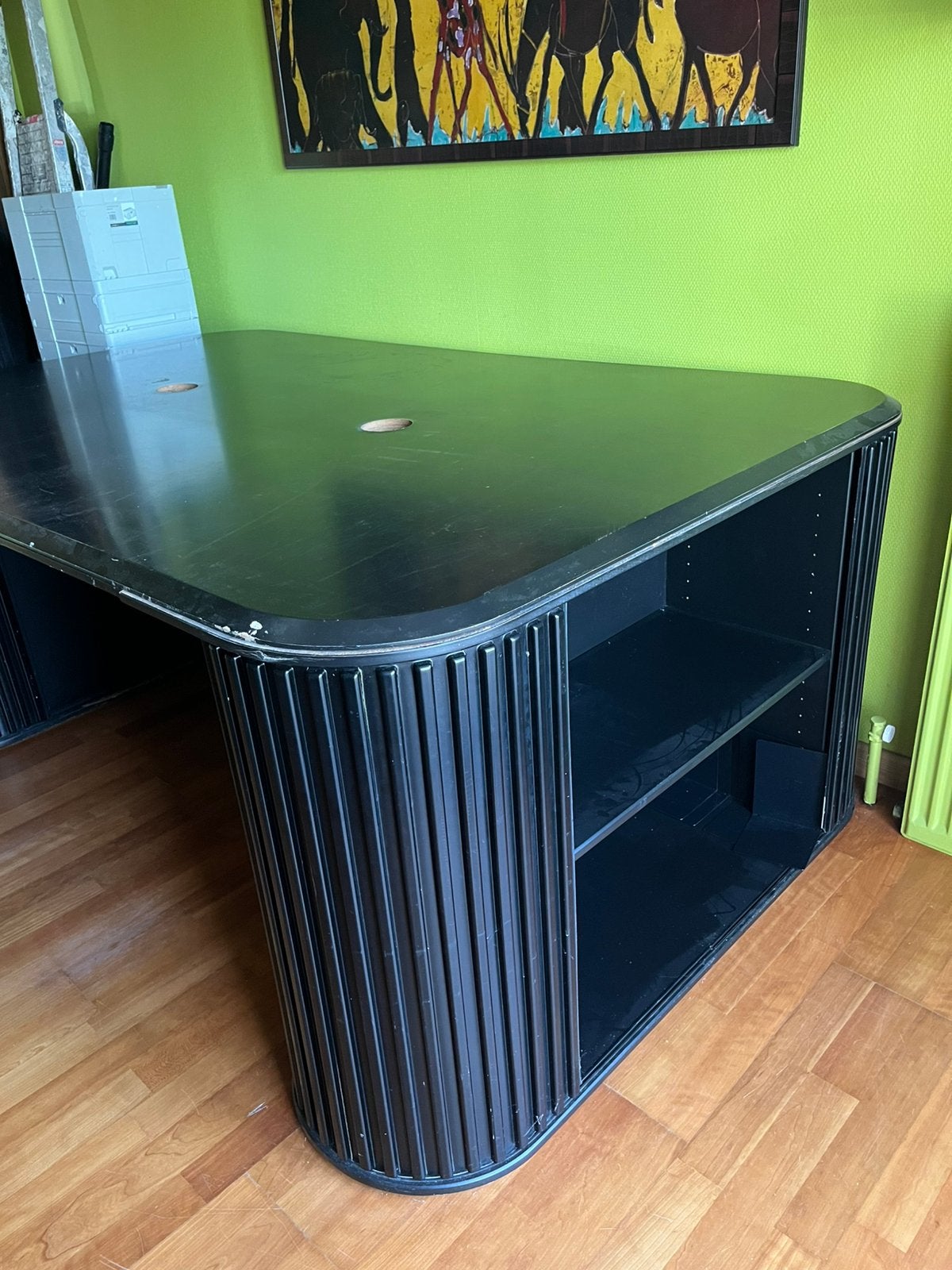 Bureau Pastoe zwarte kleur model Amsterdammer, Huis en Inrichting, Ophalen, Zwart, Gebruikt, Vintage