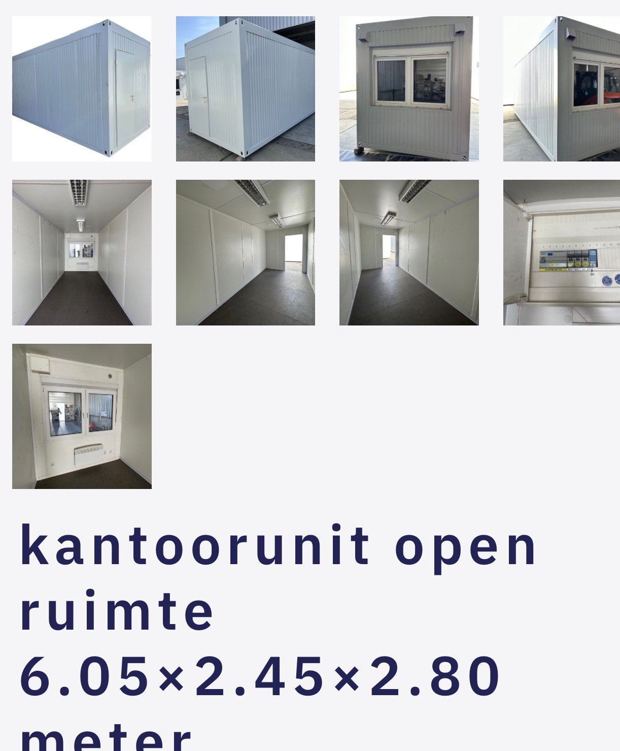 2 stuks Kantoor unit moet weg wegens verhuis, Doe-het-zelf en Bouw, Containers, Ophalen