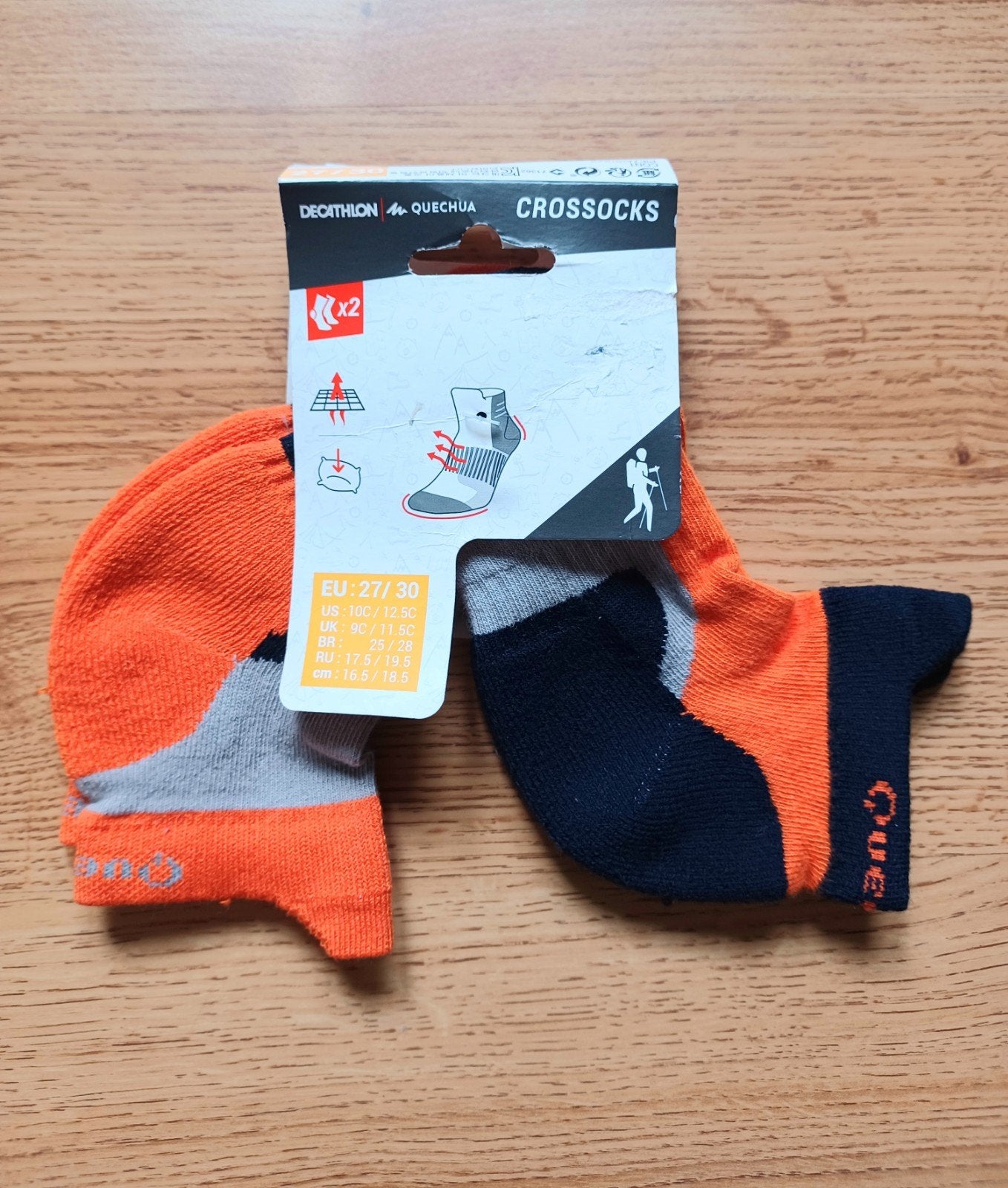 Wandelsokken laag Crossocks Quechua maat 27-30 NIEUW, Ophalen, Jongen of Meisje, Nieuw, Quechua, Decathlon