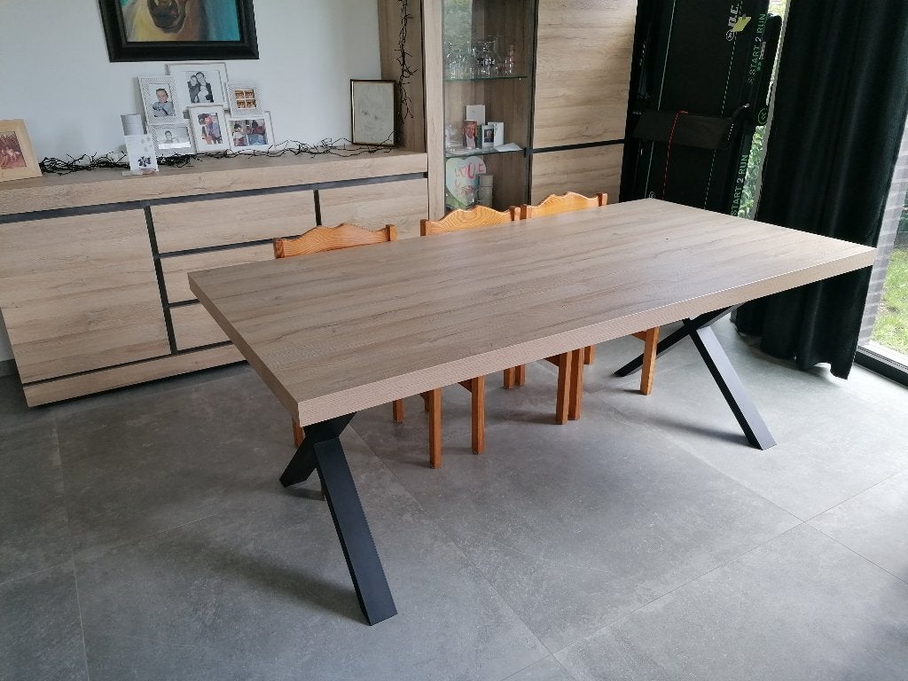 French oak meubels - eetkamer + salon, Ophalen, Eikenhout, Nieuw, Vijf personen of meer