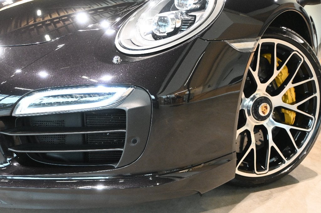 Porsche 911/ 991.1 Turbo S Cabrio **MEMORY/PCCB/BURMESTER**, Auto's, Automaat, Cabriolet, Zwart, Leder