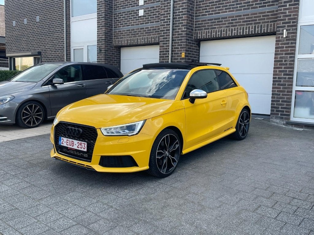 audi S1 Quatro met nieuwe waterpomp, Autos, Cuir, Euro 6, Jaune, 170 kW