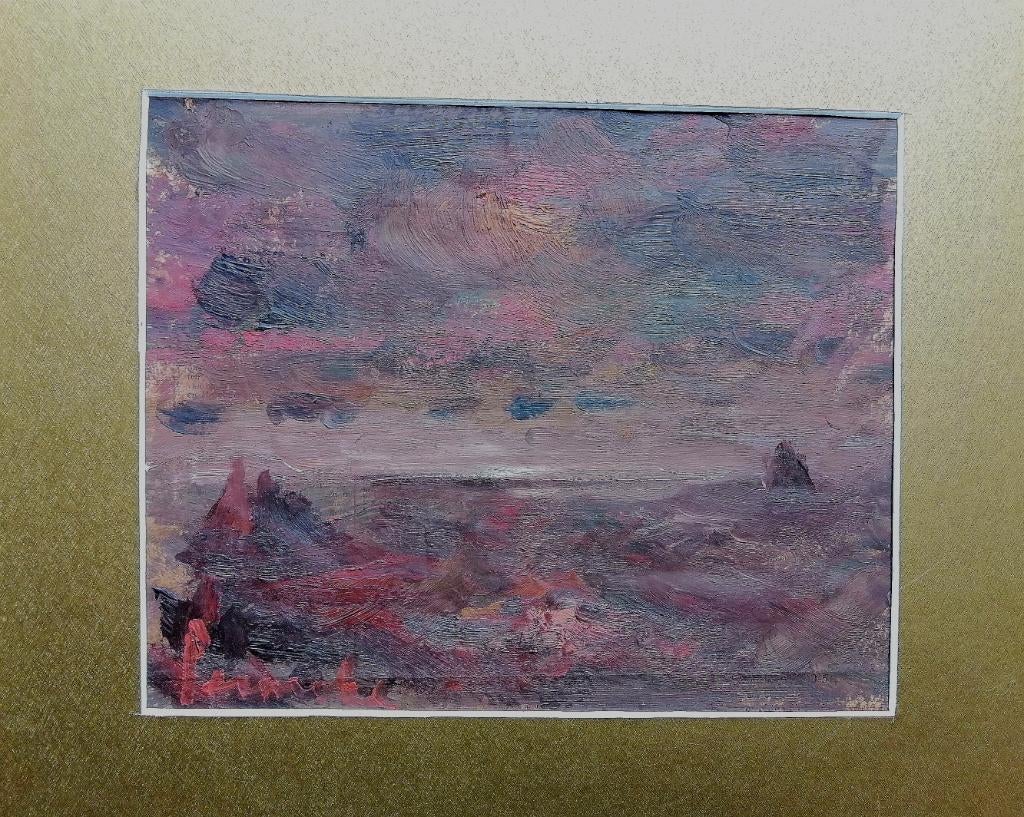 C Permeke olieverf op papier strijdkreet  augustus 1928, Verzenden