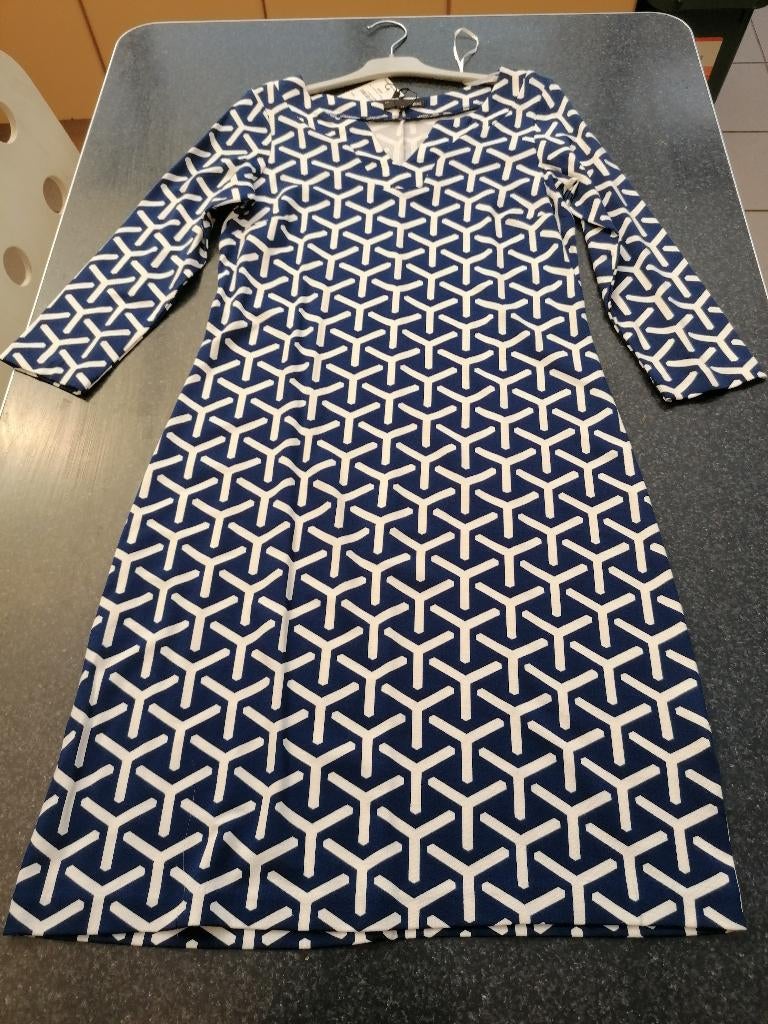 nieuwe jurk JBC, blauw- wit print, 36, rekbare stof, Blauw, JBC, Nieuw, Ophalen of Verzenden