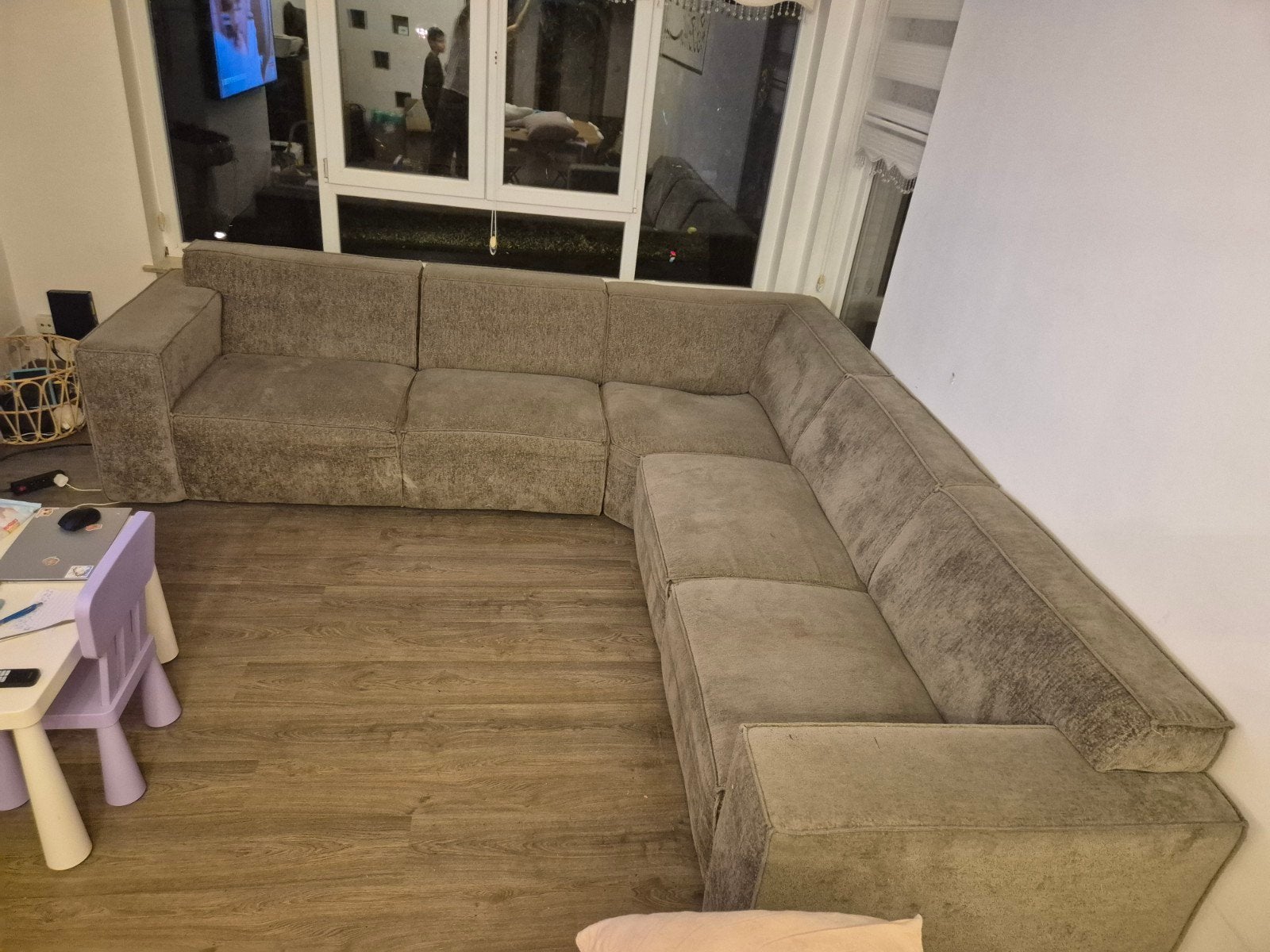 fauteuil coin, Enlèvement, Utilisé, Tissus