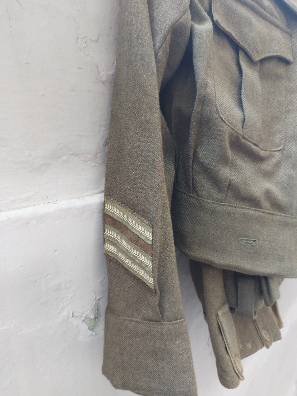 kostuum leger vest en 2 broeken, Verzamelen, Ophalen of Verzenden