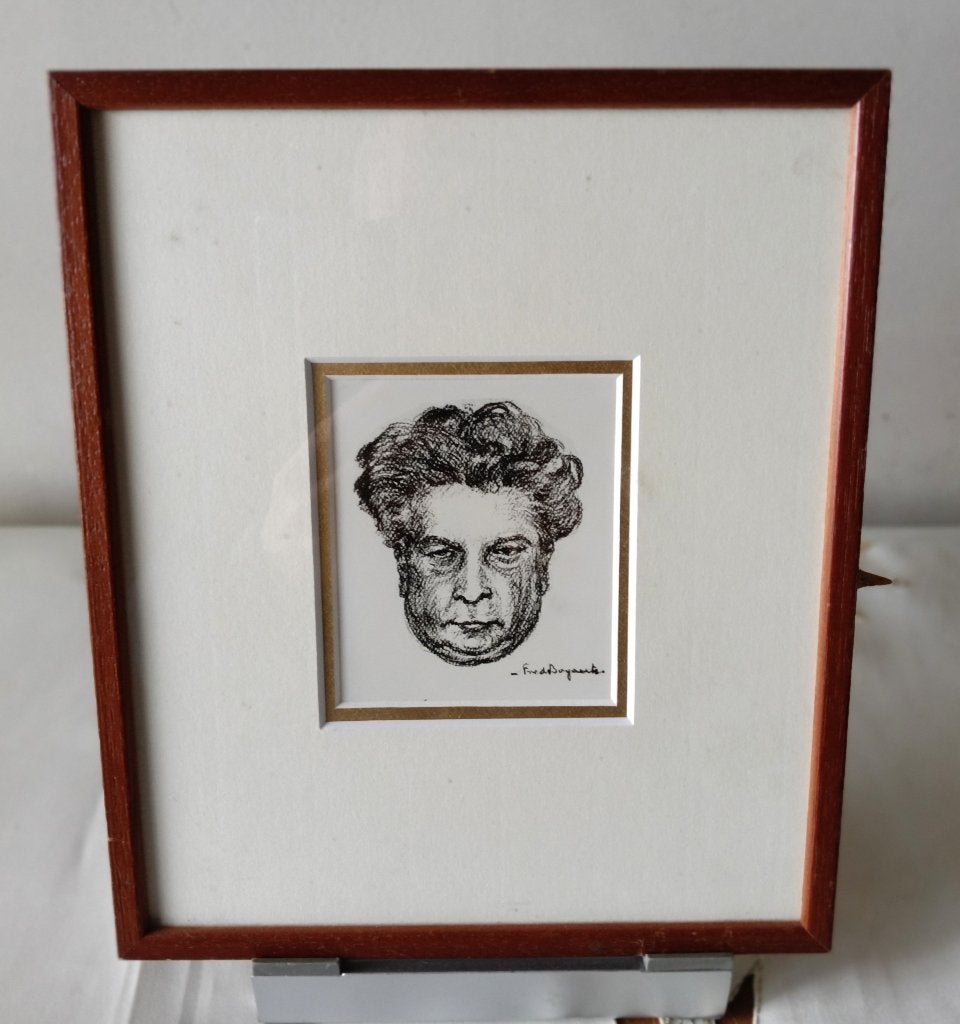 FRED BOGAERTS 1882-Lier1963, Peint à la main, Portrait ou Personnes, Enlèvement ou Envoi, Dessin