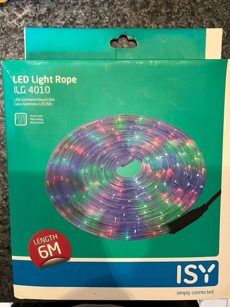 Lichtslang LED 6m 4-kleurig, Diversen, Kerst, Ophalen of Verzenden, Zo goed als nieuw