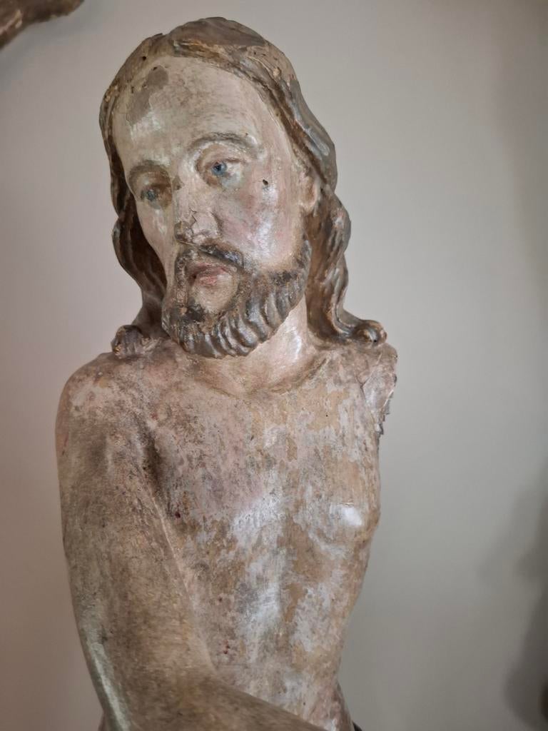 ***PRÀCHTIGE HOUTEN GEPOLYCHROMEERDE CHRISTUS***, Ophalen