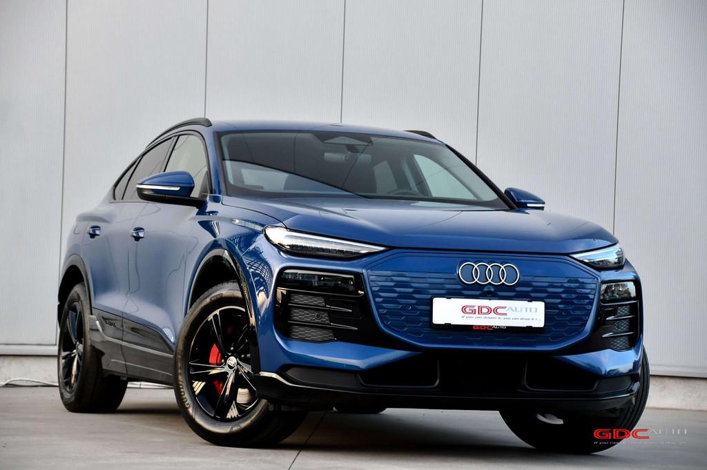 Audi Q6 e-tron Q6 E-Tron Sportback I 360Cam I ACC I Trekhaak, Auto's, Gebruikt, Zwart, USB, Blauw