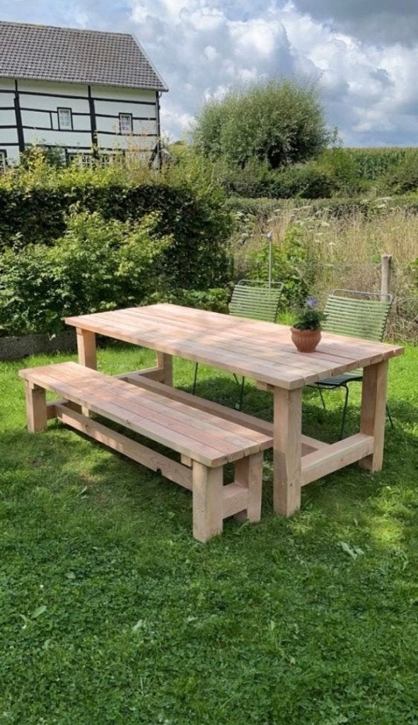 nieuwe tuintafels van douglashout, Jardin & Terrasse, Tables de jardin, Enlèvement ou Envoi, Neuf, Rectangulaire, Bois
