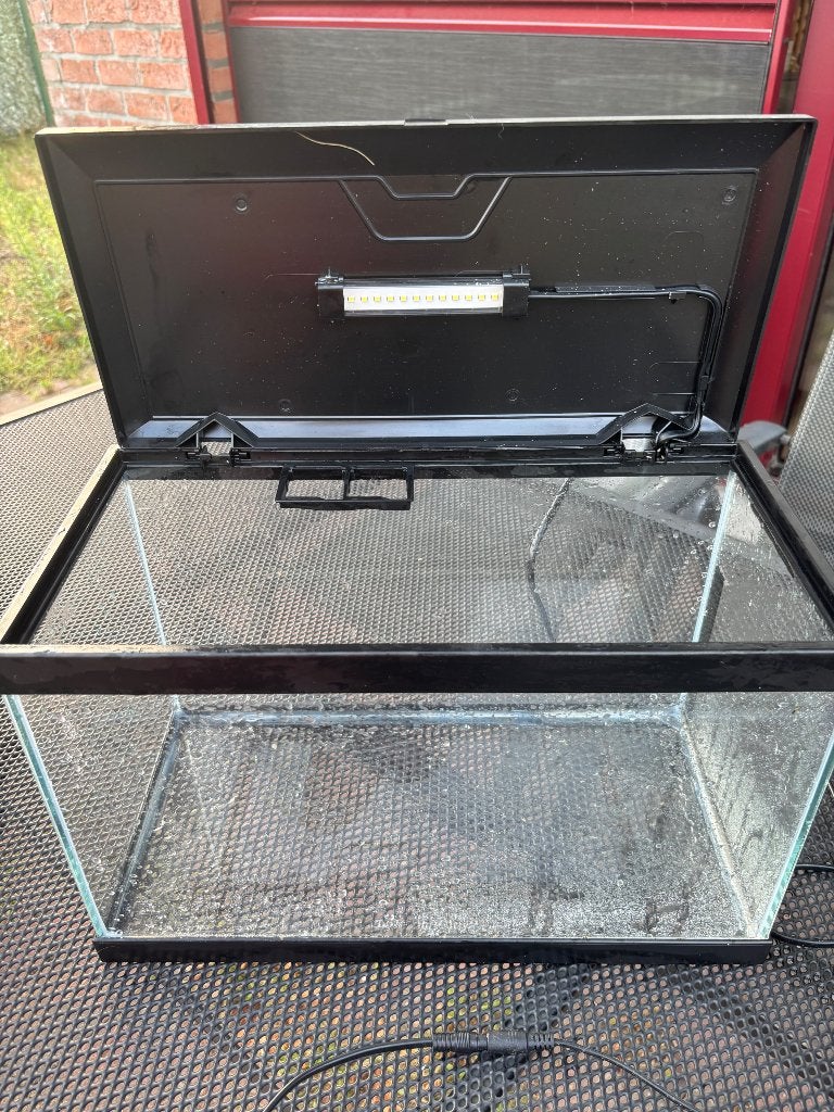 20L aquarium, Ophalen, Gebruikt, Overige merken, Inclusief deksel