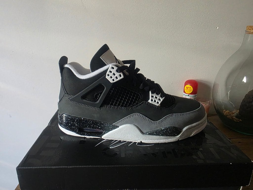 Nike air jordan retro 4 "Fear" 42,5, Kleding | Heren, Ophalen, Zwart, Nieuw, Sneakers