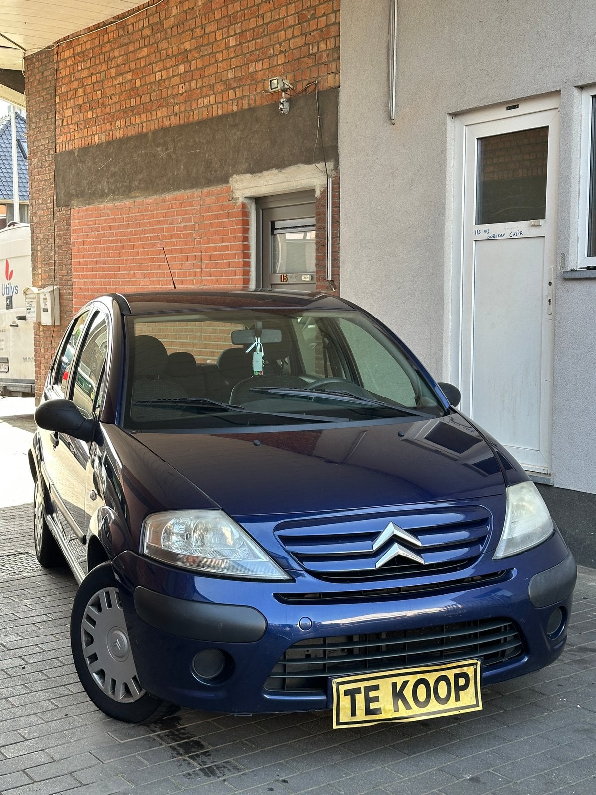 Citroen c3. Tekoop, Auto's, Voorwielaandrijving, Stof, Zwart, Blauw