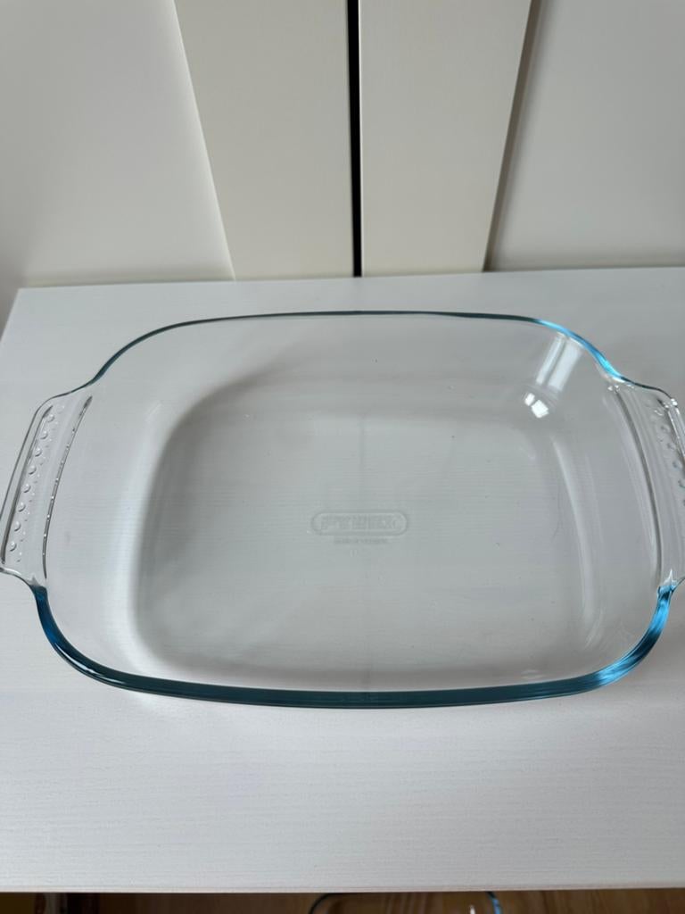Ovenschotel Pyrex, Ophalen of Verzenden, Zo goed als nieuw, Glas, Overige merken