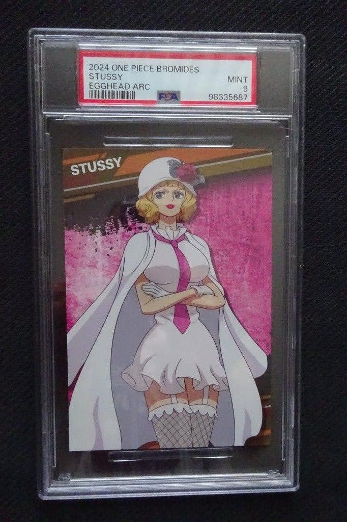 One Piece STUSSY Egghead Island AD Arc Holo Promo PSA 9, Ophalen of Verzenden, Nieuw, Losse kaart, Foil