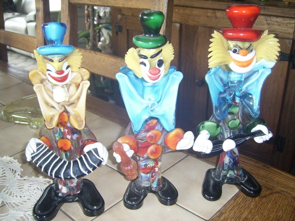 plusieurs clowns en cristal de murano: prix pour un, Antiek en Kunst, Ophalen of Verzenden
