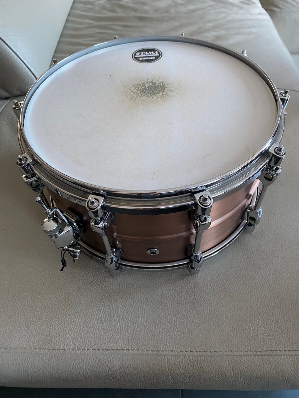 Tama Starphonic Copper Snare 14” x 7” – zo goed als nieuw, Musique & Instruments, Enlèvement, Comme neuf, Tama