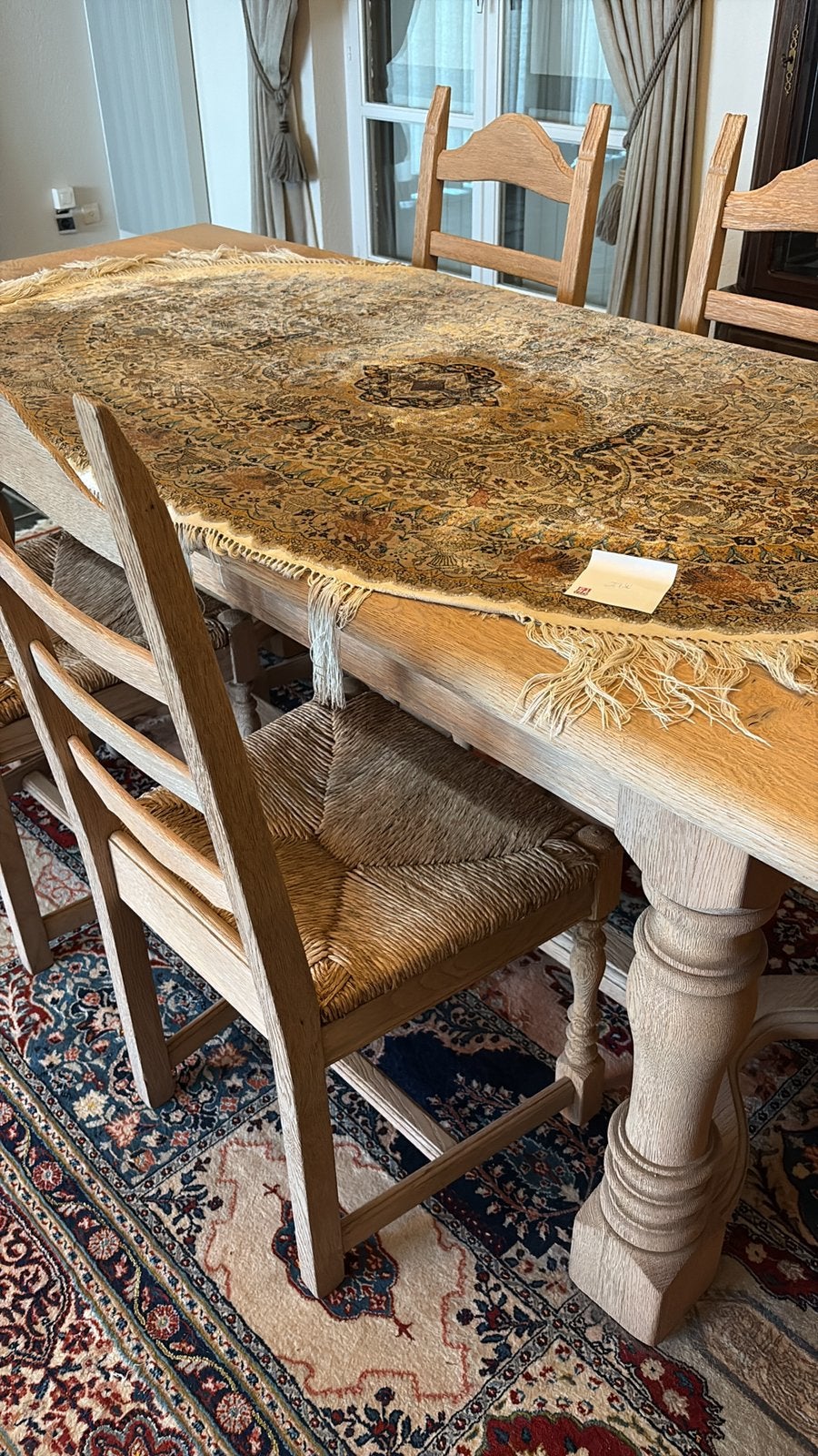 loper voor op tafel, Enlèvement