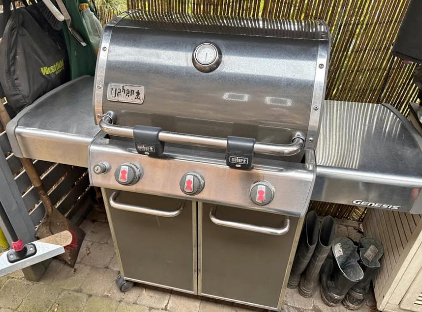 Barbecue gaz WEBER GENESIS inox, Enlèvement, Utilisé, Weber
