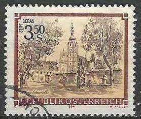 Oostenrijk 1984 - Yvert 1596 - Abdijen en Kloosters (ST), Verzenden, Gestempeld