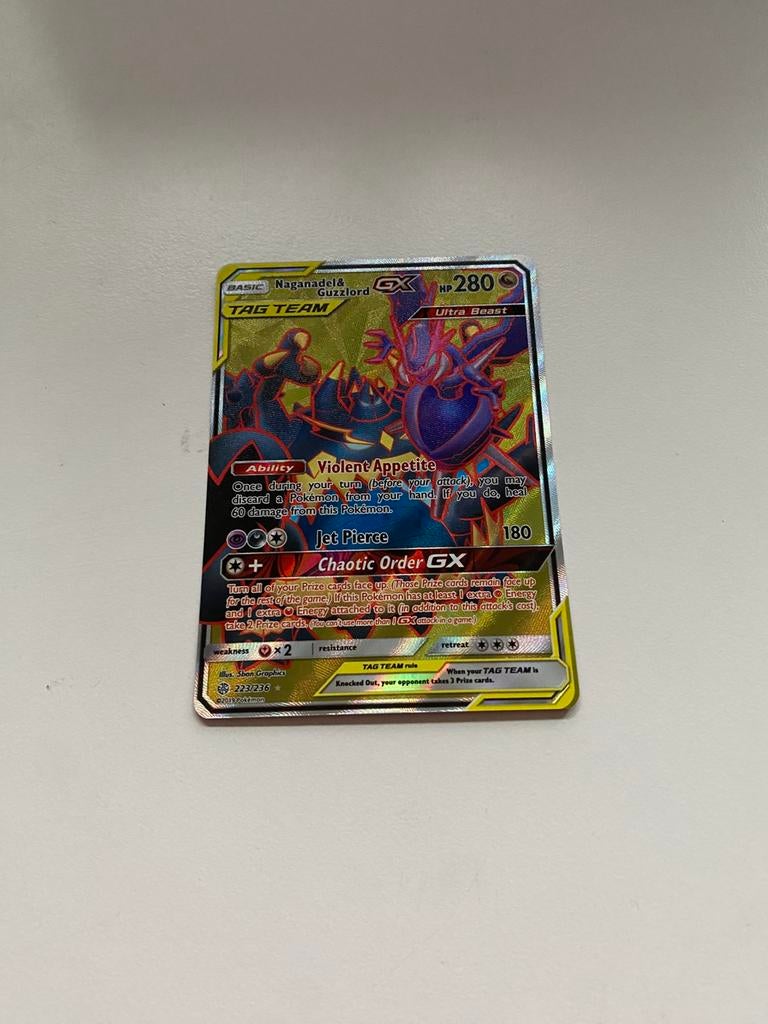 Naganadel & Guzzlord!, Ophalen of Verzenden, Zo goed als nieuw, Losse kaart, Foil