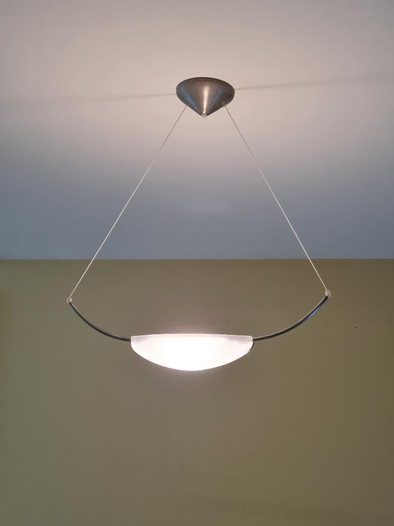 Design hanglamp Arteluce model Velica, Comme neuf, Enlèvement, 50 à 75 cm, Design