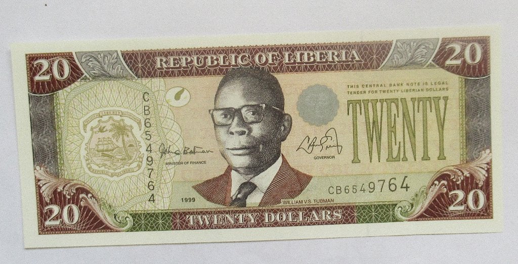 Liberia 20 dollars 1999, Postzegels en Munten, Bankbiljetten | Afrika, Verzenden